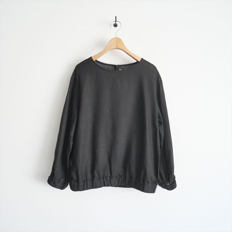 2023 / fog linen work / リーケ　トップ　ブラック / LWA630-17 / 2310-0661