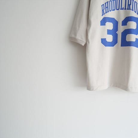 2024SS / RHODOLIRION / Damaged Numbering tee / OR790 / 2504-0421
