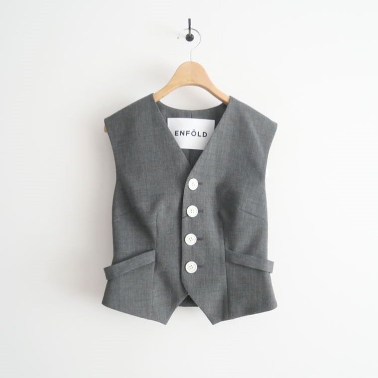 ENFOLD ミニマルシェイプベスト ENFOLD minimal-shape-vest 38