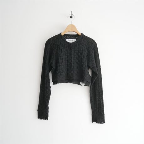 2026SS今季 / JANE SMITH NYLON COTTON FLOWER LACE TULLE COMBI CARDIGAN 26SCT-#459L / 2604-1574