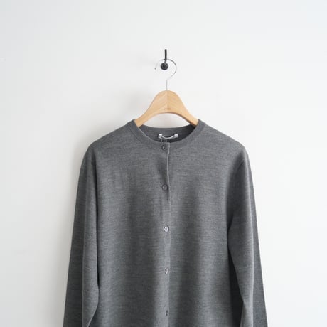 2023AW / 未使用 / MUSE de Deuxieme Classe / Stretch Wool クルーネック カーディガン / 23080520821030 / 2311-1216