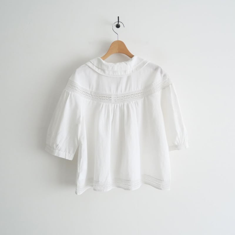 Khadi and Co. アンドラプレインブラウス レースブラウス М Khadi and Co. | アンドラプレインブラウス〈 VENUS 〉 White