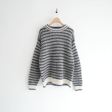 2022AW / BLAMINK / ジャガード3G　モヘヤシルクニット / 7913-106-0259 / 2512-1258