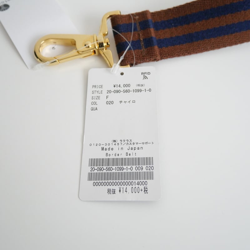 アパルトモン GOOD GRIEF! Border Belt(6cm) ブラウン アパルトモン GOOD GRIEF！Border Belt(6cm) ブラウン GOOD Border