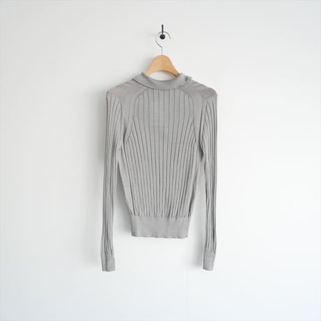 2025AW・人気完売品 / Demi-Luxe BEAMS別注 / SLOANE / 18Gシルク襟付きプルオーバー / 64-15-1330-355 / 2601-0040