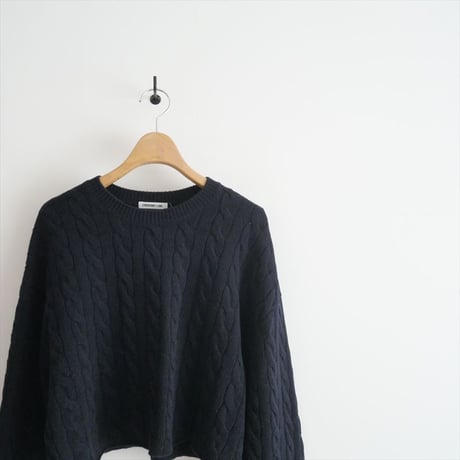 2022AW / DEUXIEME CLASSE / Cropped Cable プルオーバー / 22080500806030 / 2402-0419