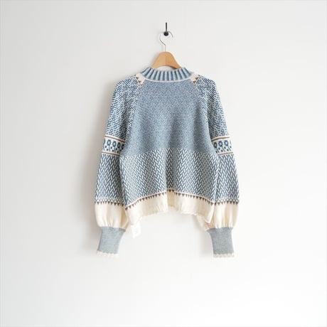 2023AW / ASEEDONCLOUD / Kigansai knit blouse / 232807 / 2511-2133