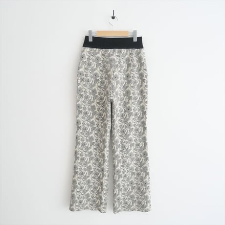 2022AW / IENA同型お取扱い / leur logette / flower jacquard パンツ / 20425 / 2410-0231
