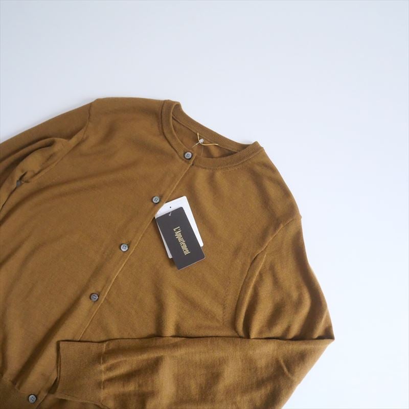 アパルトモン　EX.FINEWOOL CREWNECK CARDIGAN 2024AW / 未使用 / L'Appartement / EX.FINEWOOL CREW