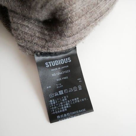 継続販売品 / STUDIOUS / Cashmere Wool Drivers Knit / 124631023 / 2601-0847