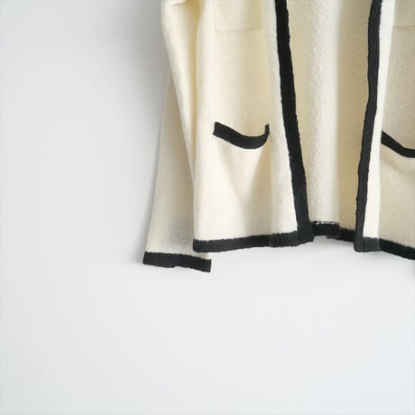 2022AW / L'Appartement / Bicolor Knit Cardigan / 22080560204030 / 2411-0052