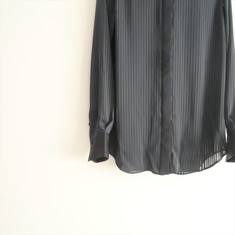 2023AW / 未使用 / L'Appartement / Stripe Sheer Shirt / 23050560500430 / 2405-0656