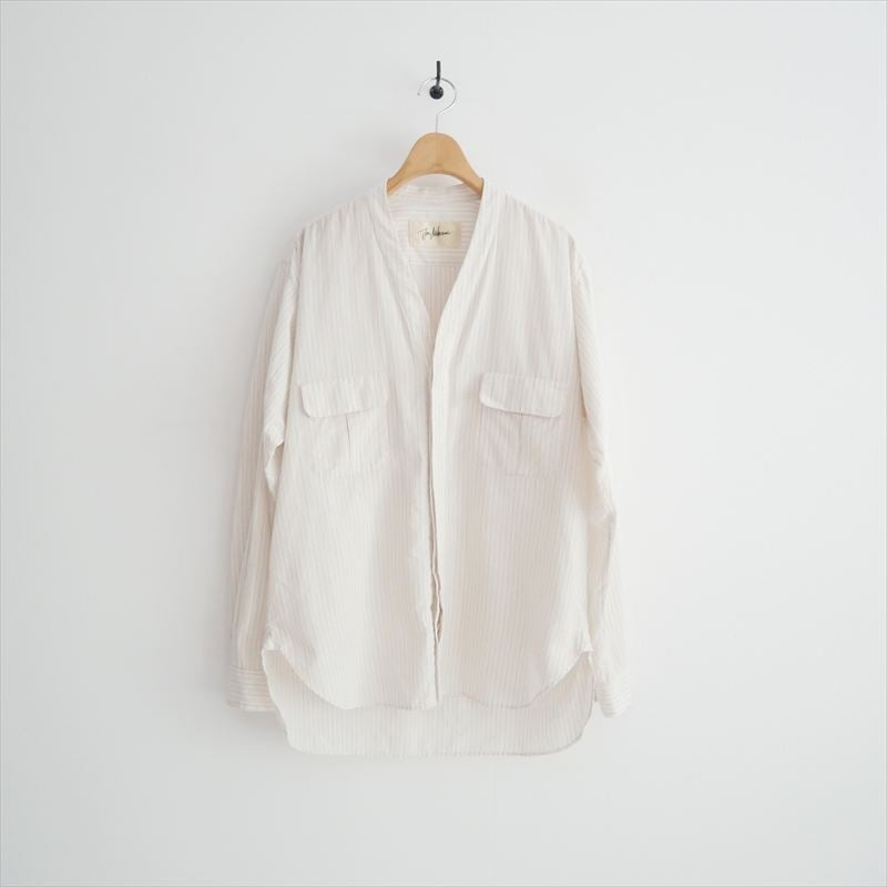 JUN MIKAMI コットンリネンVネックシャツ 2606-2101 | retore on