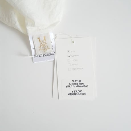 継続販売品 / uryya / Silk Rib Tops / 2407-1029