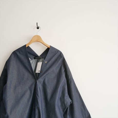2026SS今季新作 / 未使用 / mizuiro ind / V neck denim shirt / 1-230156 / 2603-0817