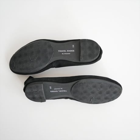 継続販売品 / Chausser / TRAVEL SHOES シルキースエードバレエシューズ / 2504-0283