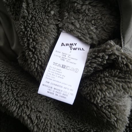 2025SS今季新作・人気完売品 / 未使用 / AP STUDIO別注 / ARMY TWILL / リバーシブルコート / 25020587000510 / 2502-0175