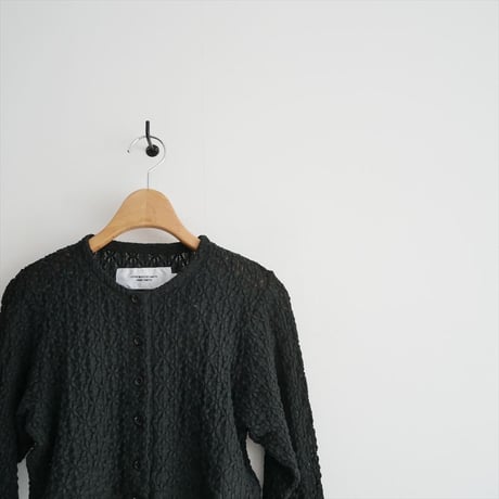 2026SS今季 / JANE SMITH NYLON COTTON FLOWER LACE TULLE COMBI CARDIGAN 26SCT-#459L / 2604-1574