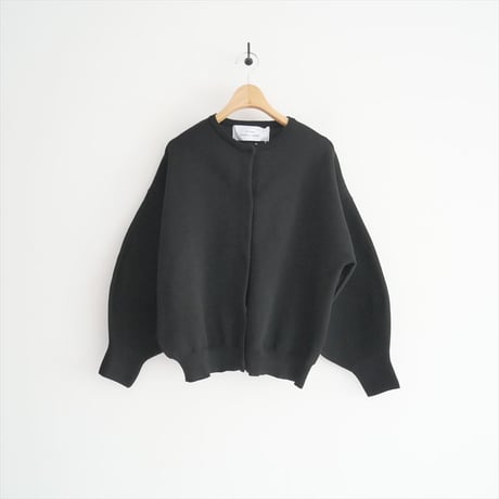 2025 / 未使用 / キャズエドゥミ別注 / 3 ET DEMI / Dot and Stripes AMOSSAミラノリブ BIGカーディガン / 2506-0352