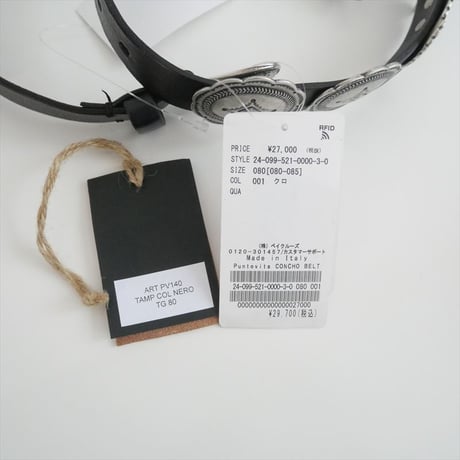 2024 / MUSE de Deuxieme Classe購入品 / Puntovita / CONCHO ベルト / 24099521000030 / 2508-2075