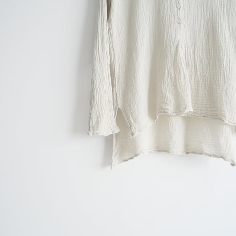 2023SS / Plage別注 / LES ATELIERS FRANCAIS DE CONFECTION / 別注 HENLY NECK L/SL シャツ / 2311-0536