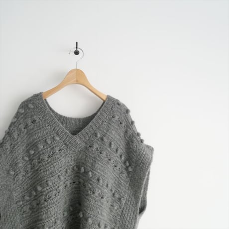 2023AW / Pheeta / Clara ニットベスト / 8918-699-0001 / 2501-0374