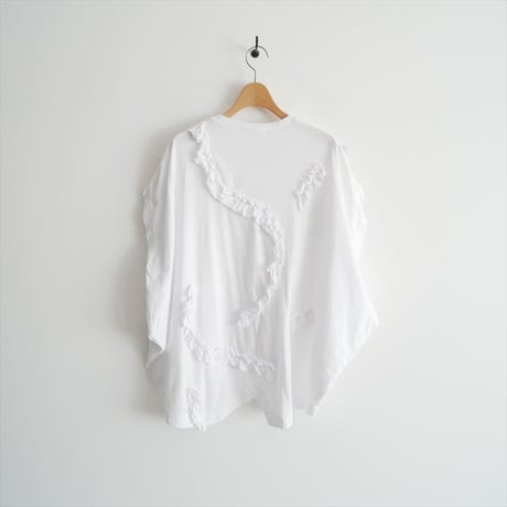 ENFOLD / RUFFLE HEXAGON-T-SHIRT / 300HS280-2780 / 2502-0357