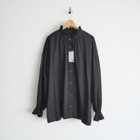 2022 / journal standard luxe / コットンサテン フリルパフブラウス / 22050440000120 / 2410-2065