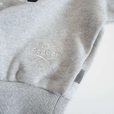 2025AW今季 / 未使用 / Reebok別注・FREAK'S STORE購入品 / NAUTICA / ヘビーウェイト クルーネック ダブルネーム アーチロゴスウェット / 2511-1232