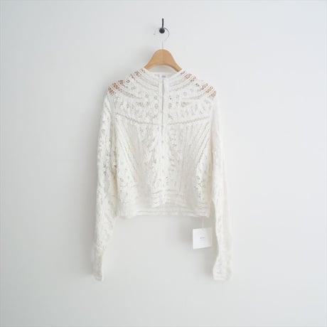2024AW / IENA LA BOUCLE / バテンレースブラウス / 24051914336030 / 2509-0272