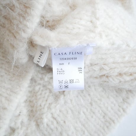2023AW / CASA FLINE / ALPACA WOOL KNIT PULLOVER / 1234302030 / 2512-2238