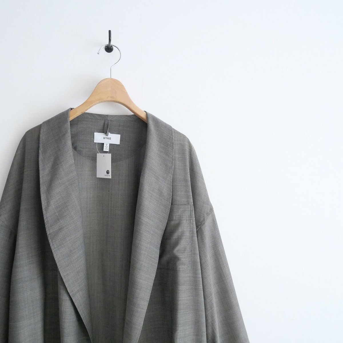 2022 / HYKE ハイク / W/P VOILE MEDICAL GOWN ガウン コー 2022 / HYKE ハイク / W/P VOILE MEDICAL GOWN ガウン コー