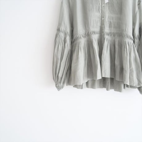 2024SS / MARILYN MOON / タックテクニックシアーコットンブラウス / 4242-136 / 2506-1131
