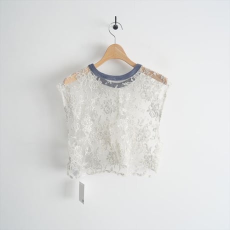 2023 / IENA購入品 / MARGE / LACE SHORT GILLET / 23051910000830 / 2405-0344