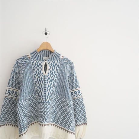 2023AW / 未使用 / ASEEDONCLOUD / Kigansai knit blouse / 232807 / 2507-2090