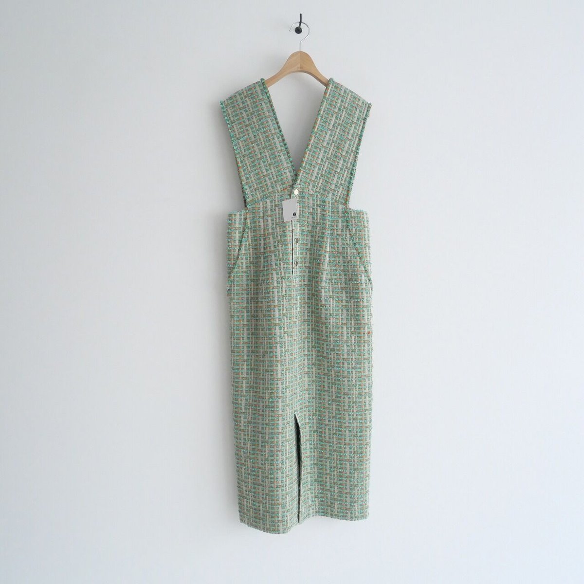 新品未使用】BALLSEY ミックスツイード ジャンパースカート タグなし