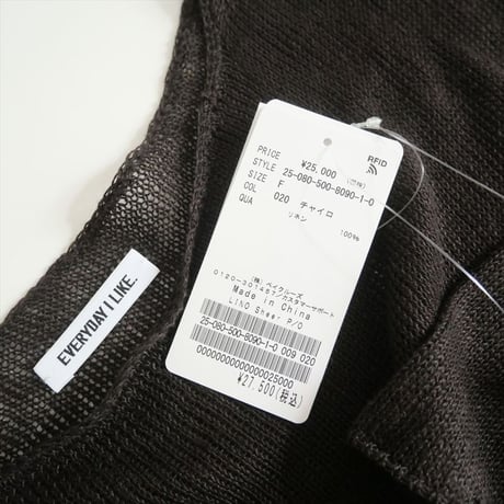 継続販売・人気完売カラー / 未使用 / DEUXIEME CLASSE / LINO Sheer プルオーバー / 25080500809010 / 2509-0080