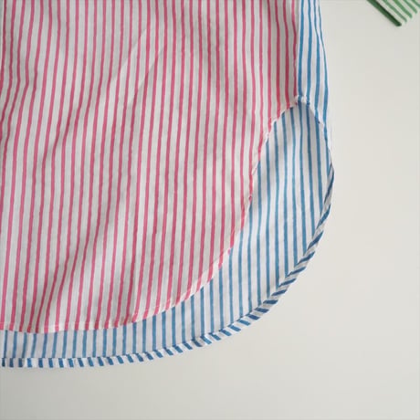 未使用 / SZ Blockprints / OVERSIZED BUTTON DOWN SHIRT MIX PRINTS / 3910700458 / 2409-0288