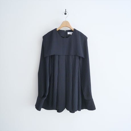 2024・人気完売品 / ENFOLD / STRIPE PLEATS PULLOVER / 300HS530-0790 / 2505-0004