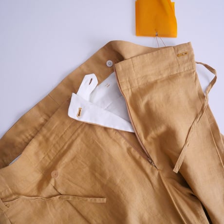 2021 / 未使用 / MAISON EUREKA / リネン WRAP PANTS / 2309-0604