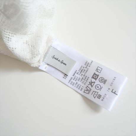 2025SS今季・人気完売品 / SPICK&SPAN / レースオープンカラーシャツ / 25050200803010 / 2506-1187