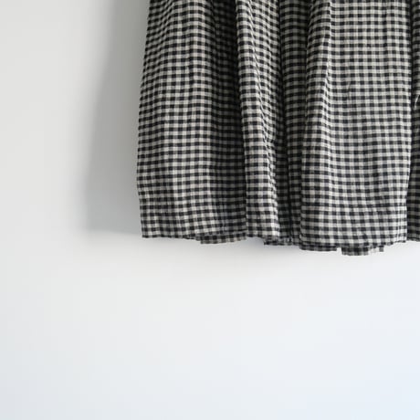 2023SS / jujudhau / GATHER SKIRT　ギンガムチェック / 2312-0700