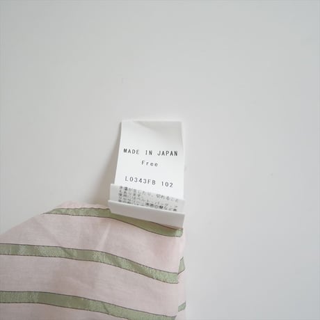 2024SS / JOHN SMEDLEY / コットンシルクストライプブラウス / 2508-0207