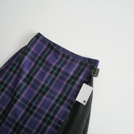 2023AW / MACKINTOSH PHILOSOPHY / タータンチェックキルトスカート / H5S07245 / 2410-0090