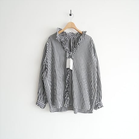 2024SS・人気完売品 / 未使用 / journal standard luxe / ギンガム フリルブラウス / 24050440008010 / 2511-0143