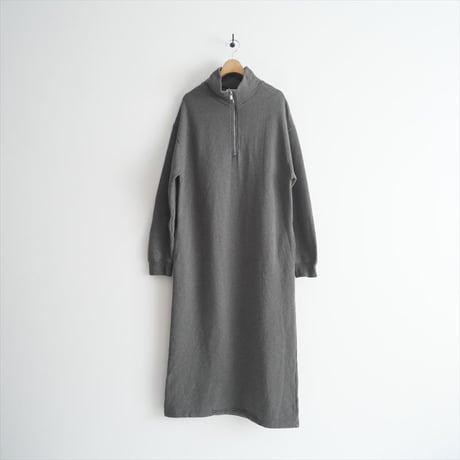 2024AW・人気完売品 / AP STUDIO / ハーフジップスウェットドレス / 24040586801030 / 2503-0941