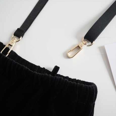 2022AW / L'Appartement別注 / GOOD GRIEF！ / Velor Wide Pants with Suspen / 22030560202410 / 2407-1192