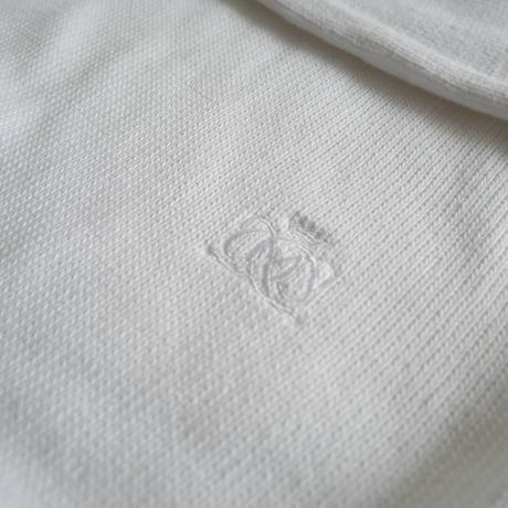 2021 / Drawer / ロゴ刺繍7G天竺編みコットン クルーネックニット / 6513-199-1027 / 2310-0417
