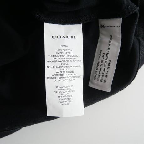 継続販売品 / COACH / カーシヴ シグネチャー クロップド Tシャツ / CP778 / 2409-0662