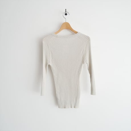2025SS・人気完売品 / L'Appartement COTTON RIB KNIT 25080560310010 / 2604-0809